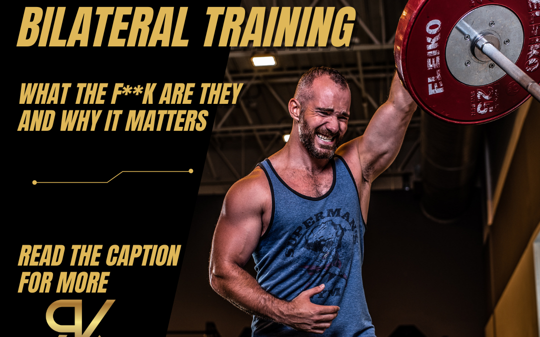 Unilateral vs Bilateral Training explained by edmonton personal trainer to help build muscle, burn body fat, and live pain-free